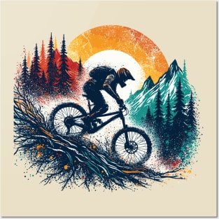 Mountain Biking Posters and Art